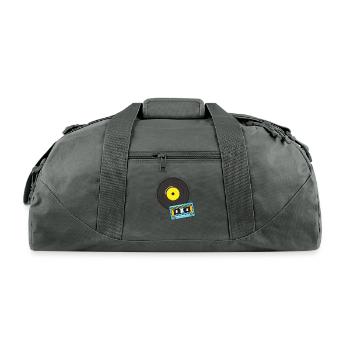 Old School Music - Recycled Duffel Bag - charcoal - Front