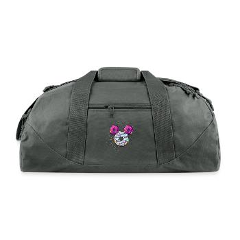 Pop Donut Berry Frosting - Recycled Duffel Bag - charcoal - Front