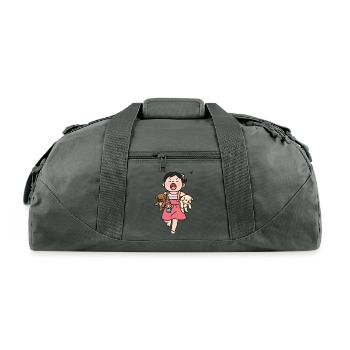 cutest Kidnaper - Recycled Duffel Bag - charcoal - Front