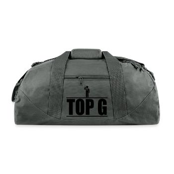 top g cigar - Recycled Duffel Bag - charcoal - Front