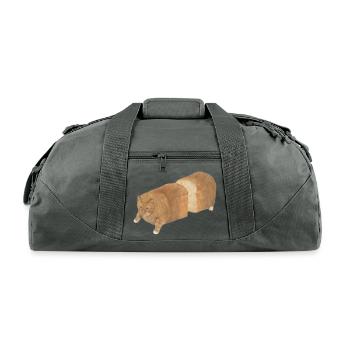 Loaf Cat - Recycled Duffel Bag - charcoal - Front