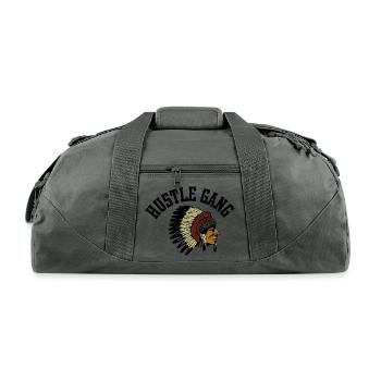 Hustle Gang - Recycled Duffel Bag - charcoal - Front