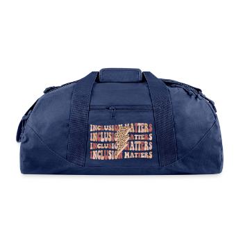 INCLUSION MATTERS - Recycled Duffel Bag - navy - Front