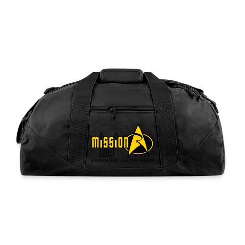 Logo Wide 2 Color Black Text - Recycled Duffel Bag