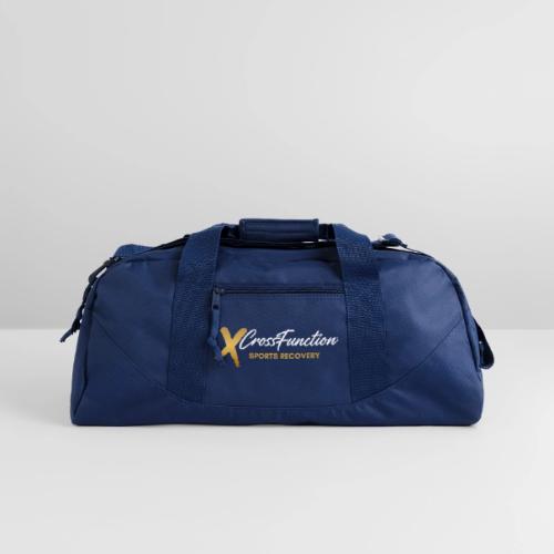 XF Sports Recovery Logo- White (Front Only) - Recycled Duffel Bag