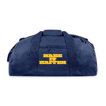 MAKE IT HAPPEN: Daily Inspiration Tee - Recycled Duffel Bag - navy - Front