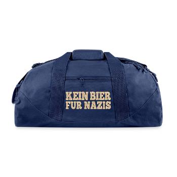Kein Bier Für Nazis - Recycled Duffel Bag - navy - Front