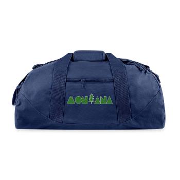 Montana Pine Tree - Recycled Duffel Bag - navy - Front