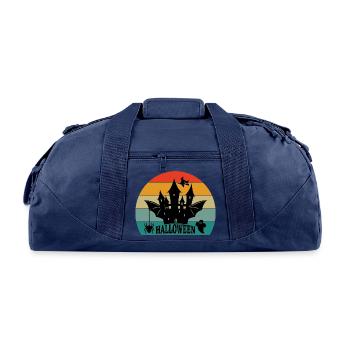 Halloween Castle - Recycled Duffel Bag - navy - Front
