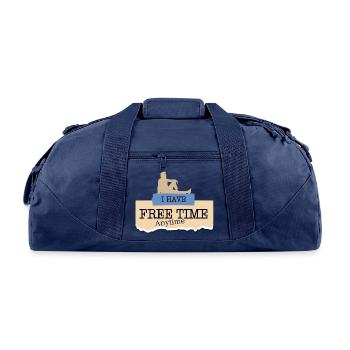 FREETIME - Recycled Duffel Bag - navy - Front