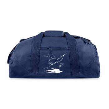 Flash in the night - Recycled Duffel Bag - navy - Front