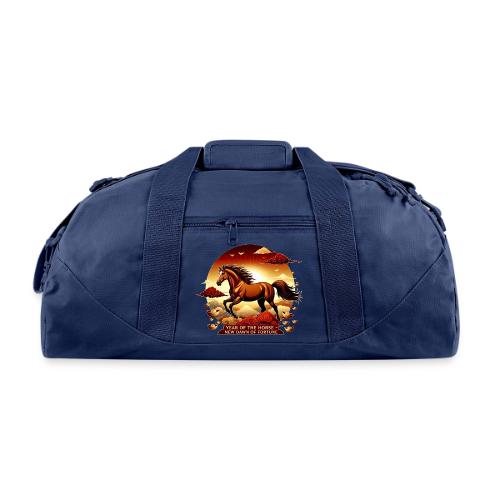 Year of the Horse Sunrise T Shirt, Lunar New Year - Recycled Duffel Bag