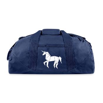 Blade Runner Origami Unicorn - Recycled Duffel Bag - navy - Front