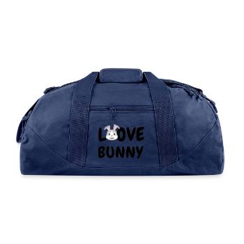 Love Funny Design - Recycled Duffel Bag - navy - Front