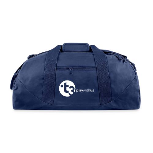 Play With Us (White Logo) - Recycled Duffel Bag