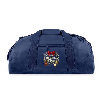 In My Christmas Era - Recycled Duffel Bag - navy - Front