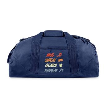 Motocross Routine - Recycled Duffel Bag - navy - Front