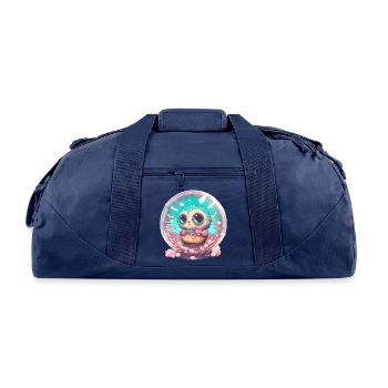 Little Creature Trapped In Bubble - Recycled Duffel Bag - navy - Front