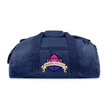 Chaotic Bi Dice - Recycled Duffel Bag - navy - Front