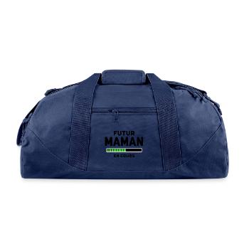 Future Mom in progress - Recycled Duffel Bag - navy - Front