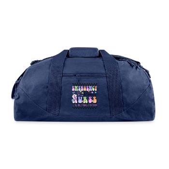 Emergency Nurse room - Recycled Duffel Bag - navy - Front