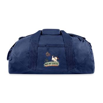 Not My Circus Not My Problem Dog - Recycled Duffel Bag - navy - Front