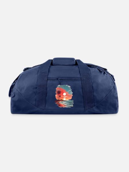 beach - Recycled Duffel Bag - navy