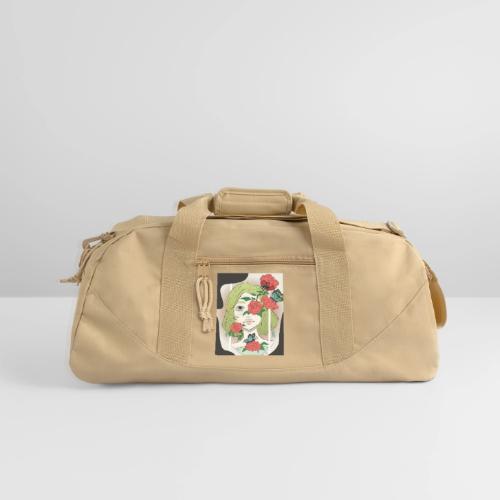 Girl with Rose Vine - Recycled Duffel Bag