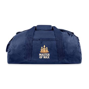 Master Of Wax for a Candles maker - Recycled Duffel Bag - navy - Front