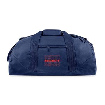 Sheriff Law Enforcement Officer Police Officer - Recycled Duffel Bag - navy - Front
