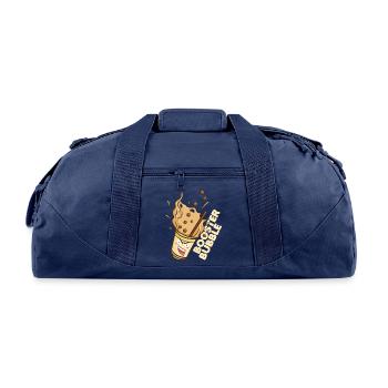 Booster Bubble Milk Tea - Recycled Duffel Bag - navy - Front