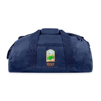 Today Is A Good Day - Recycled Duffel Bag - navy - Front