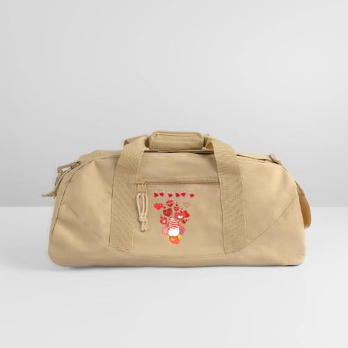 Design wrapped in love hearts, vibrating in love. - Recycled Duffel Bag