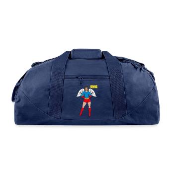 Why strive to be normal - Recycled Duffel Bag - navy - Front