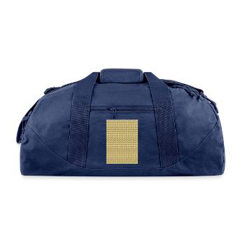 A variation of digital designs unique collection - Recycled Duffel Bag - navy - Front