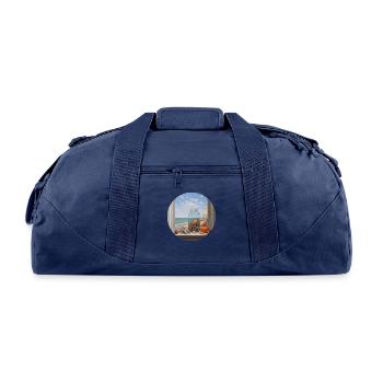 Sea shells, Fish and the Sea - Recycled Duffel Bag - navy - Front