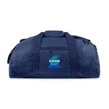 Good Day To Sail - Recycled Duffel Bag - navy - Front