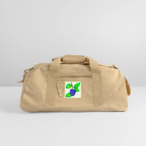 Vibrant Blueberry Pop Art - Recycled Duffel Bag