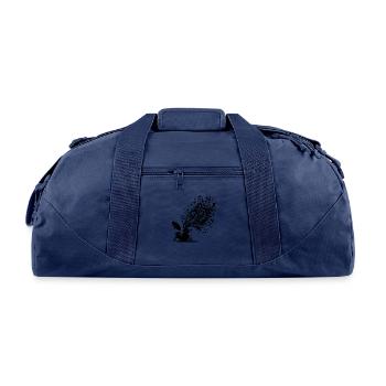 Percussion Sheet Music Sound Explosion For Music - Recycled Duffel Bag - navy - Front
