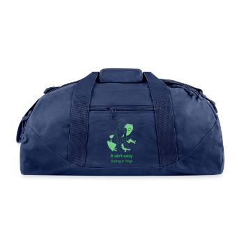It Ain t Easy Being A Yogi - Recycled Duffel Bag - navy - Front