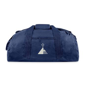 Religious Christian Piano Lover - Recycled Duffel Bag - navy - Front