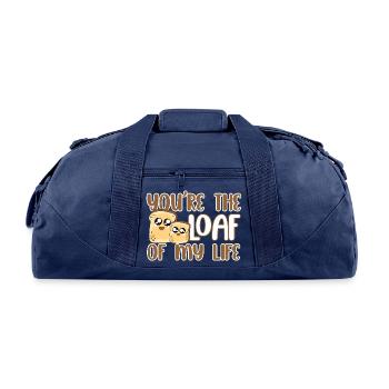 You re The Loaf Of My Life - Recycled Duffel Bag - navy - Front
