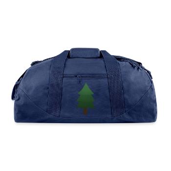 Pine Tree - Recycled Duffel Bag - navy - Front