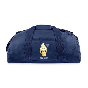 Nice Cream Cute Ice Cream - Recycled Duffel Bag - navy - Front