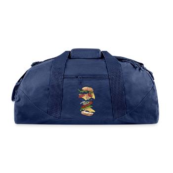 Burger - Recycled Duffel Bag - navy - Front