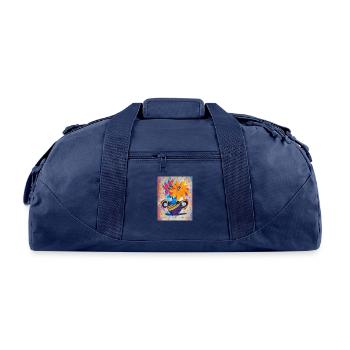 Flower pot - Recycled Duffel Bag - navy - Front