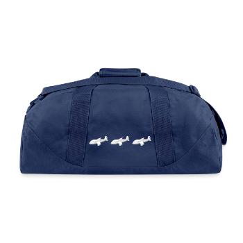 Airplane - Recycled Duffel Bag - navy - Back