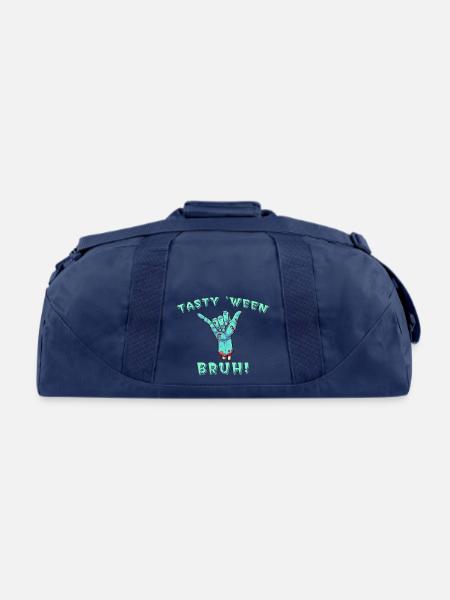 Tasty 'Ween Bruh! - Recycled Duffel Bag - navy - Back