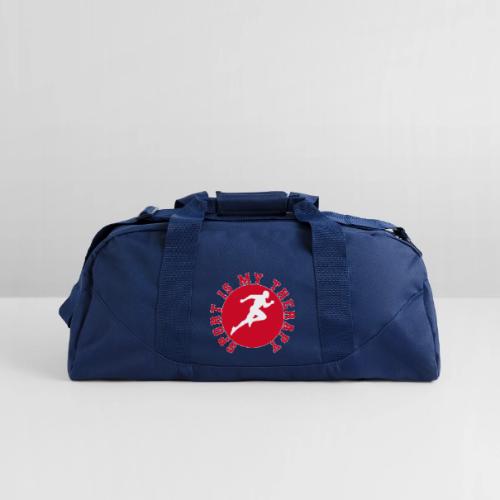 Sport Is My Therapy – Running Motivation Badge - Recycled Duffel Bag