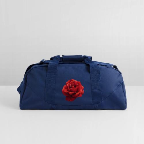 Rose: Crimson Dew Bloom - Recycled Duffel Bag